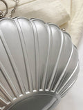 Momentlover Shiny Shell Shape Chains Handbags Crossbody Bags Bags