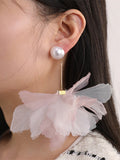 Momentlover Three-Dimensional Flower Drop Earrings