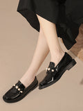 Momentlover Split-Joint Round-Toe Loafers