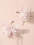 Momentlover Three-Dimensional Flower Drop Earrings