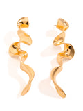 Momentlover Solid Color Geometric Drop Earrings