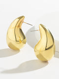 Momentlover Solid Color Geometric Earrings Accessories