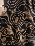 Momentlover Printed Wide Leg Loose Spaghetti-Neck Overalls