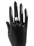 Momentlover Solid Color Geometric Rings Accessories