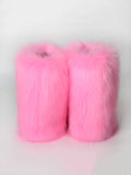 Momentlover Solid Color Round-Toe Keep Warm Boots