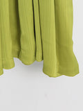 Momentlover Solid Color Belted Loose High Waisted Boat Neck Midi Dresses