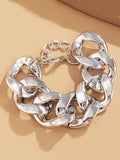 Momentlover Punk Chains Hollow Bracelet Accessories