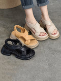Momentlover Open Toe Sandals Platform Shoes