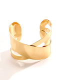 Momentlover Solid Color Hollow Geometric Bracelet Accessories