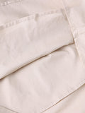 Momentlover Solid Color Loose Round-Neck Vest + High Waisted  Skirt Two Pieces Set