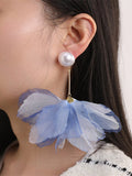 Momentlover Three-Dimensional Flower Drop Earrings