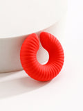 Momentlover Solid Color Geometric Ear Clip