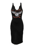 Momentlover Tie-dye Bodycon Cami Dress AT9646