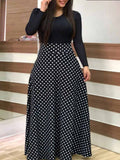 Momentlover Plus Size Striped A Line Dress AC2617
