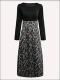 Momentlover Plus Size Striped A Line Dress AC2617
