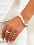 Momentlover Solid Color Geometric Bracelet Accessories