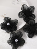 Momentlover Three-Dimensional Flower Drop Earrings