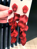 Momentlover Stylish Tasseled Acrylic Earrings Accessories