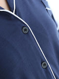 Momentlover Casual V-Neck Button Modal Short Pajamas