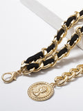 Momentlover Vintage Fashion Geometry Waist Chain