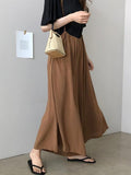 Momentlover Loose Plus Size Chiffon Light Wide-leg Jumpsuits
