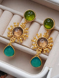 Momentlover Multi-Colored Geometric Earrings Accessories