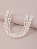 Imitation Pearl Three pieces Necklaces Accessories Dainty Necklace