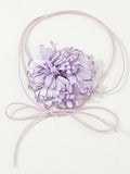 Tied Three-Dimensional Flower Solid Color Necklaces Accessories