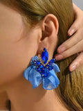 Momentlover Flower Shape Drop Earrings