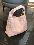 Momentlover Woven Solid Color Handbags Bags
