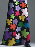 Momentlover Long Sleeves Asymmetric Floral Round-Neck Maxi Dresses