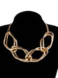 Solid Color Geometric Chains Necklaces Accessories