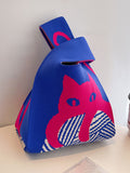 Momentlover Multi-Colored Animal Printed Woven Handbag Bags Accessories