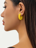 Momentlover Solid Color Geometric Ear Clip