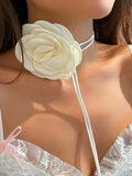 Lace-Up Flower Shape Necklaces Accessories Dainty Necklace