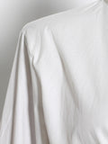 Momentlover Simple Flared Sleeves Loose Solid Color Lapel Collar Midi Dresses