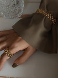 Momentlover Original Simple Cool Solid Color Ring