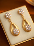 Momentlover Flower Shape Chains Earrings Accessories
