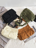 Momentlover Simple Solid Color Bags Accessories