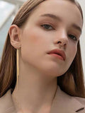 Momentlover Tasseled Geometric Drop Earrings