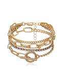 Momentlover Original Simple Rhinestone Chains Bracelet