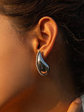 Momentlover Rhine Stones Geometric Earrings Accessories