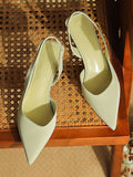 Momentlover Solid Color Sandals Pumps