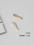 Momentlover Leaf Pattern Earring Accessories