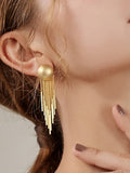 Momentlover Original Creation Tasseled Geometric Earrings Accessories