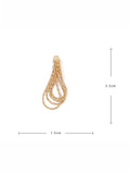 Momentlover Brass Stylish Selection Tasseled Drop Earrings