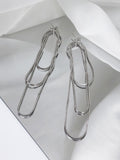 Momentlover Simple Casual Tasseled Solid Color Earrings