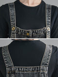 Momentlover Original Sleeveless With Pocket Denim Dress