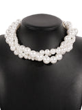 Imitation Pearl Three pieces Necklaces Accessories Dainty Necklace
