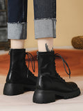 Momentlover Split-Joint Lace-Up Dr. Martens Boots Boots